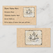 visitekaartjes voor Antieke Winkelen (Voorkant / Achterkant)