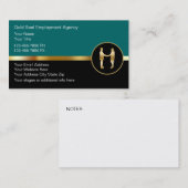 Visitekaartjes voor arbeidsbemiddeling van Classy (Voorkant / Achterkant)