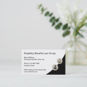 Visitekaartjes voor arbeidsongeschiktheidsuitkerin (Staand voorkant)