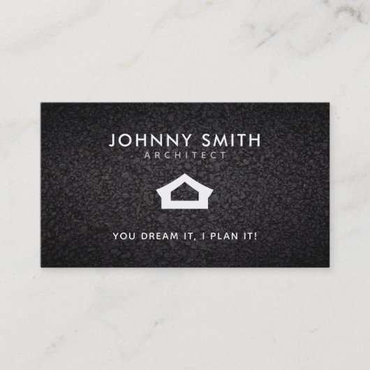 Visitekaartjes voor architect Slogans (Voorkant)