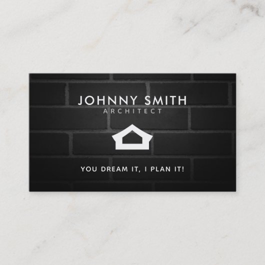 Visitekaartjes voor architect Slogans (Voorkant)