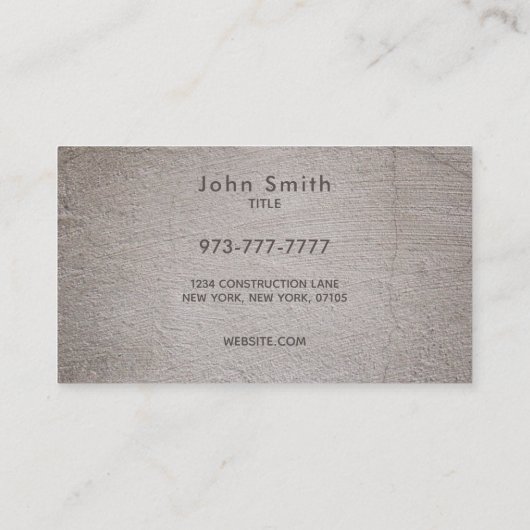 Visitekaartjes voor architect Slogans (Achterkant)