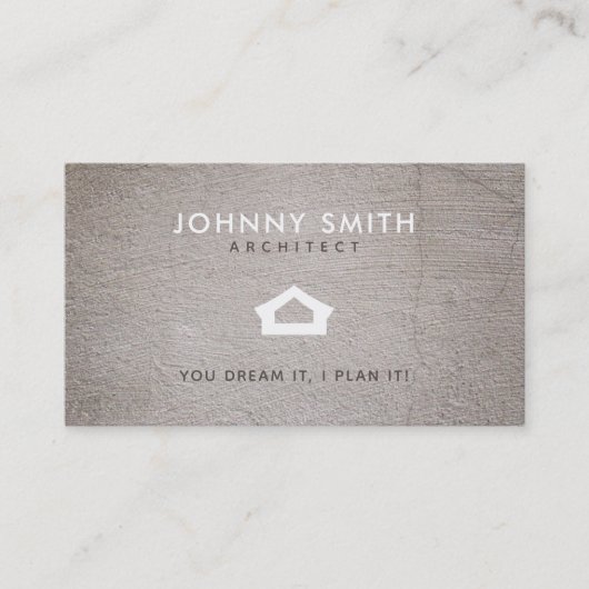 Visitekaartjes voor architect Slogans (Voorkant)