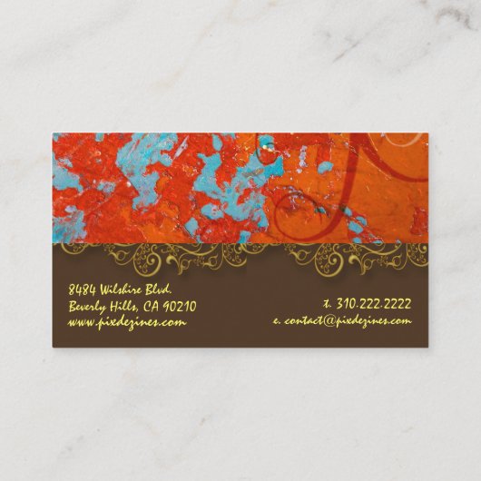 Visitekaartjes voor architecturale berging (Achterkant)