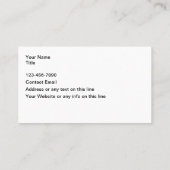 Visitekaartjes voor artistiek grafisch ontwerp (Achterkant)