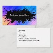 Visitekaartjes voor artistiek grafisch ontwerp (Voorkant / Achterkant)