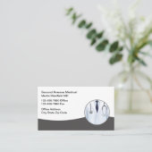 Visitekaartjes voor artsen en verzekeringen (Staand voorkant)