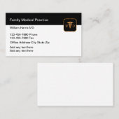 Visitekaartjes voor artsenpraktijk voor artsen (Voorkant / Achterkant)