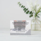 Visitekaartjes voor asfalt en beton (Staand voorkant)