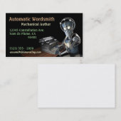 Visitekaartjes voor auteur (Robot) (Voorkant / Achterkant)