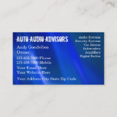 Visitekaartjes voor Auto Audio (Achterkant)