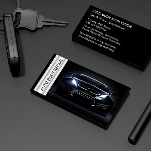 Visitekaartjes voor auto-body-botsing