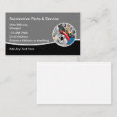 Visitekaartjes voor auto-onderdelen en reparatiese (Voorkant / Achterkant)