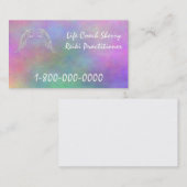 visitekaartjes voor autobus Reiki Practioner Heale (Voorkant / Achterkant)