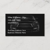 Visitekaartjes voor autoclouds (Achterkant)