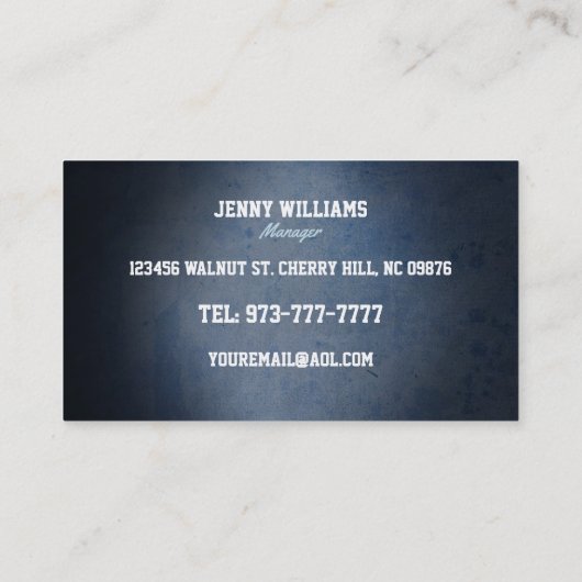 Visitekaartjes voor autodealers (Achterkant)