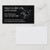 Visitekaartjes voor automatisch glas (Voorkant / Achterkant)