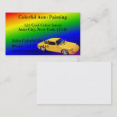 Visitekaartjes voor automatisch schilderen (Voorkant / Achterkant)