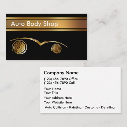 Visitekaartjes voor automatisch winkelen (Voorkant / Achterkant)