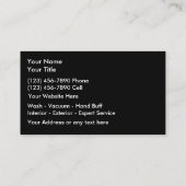 Visitekaartjes voor automatische informatie (Achterkant)