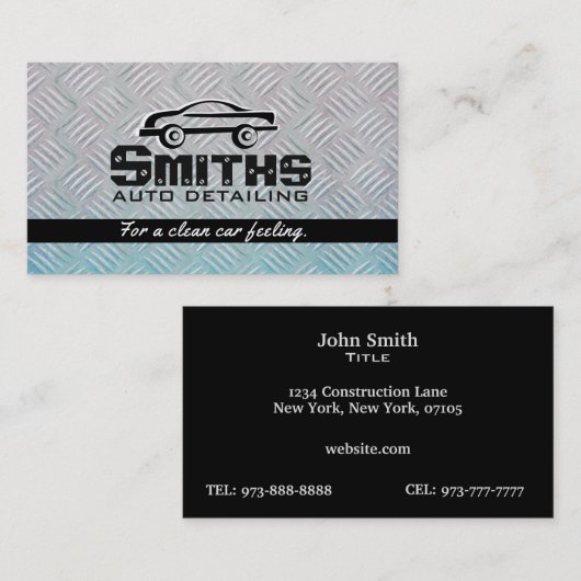 Visitekaartjes voor automatische informatie (Voorkant / Achterkant)