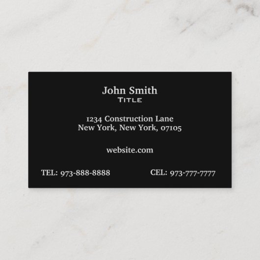 Visitekaartjes voor automatische informatie (Achterkant)