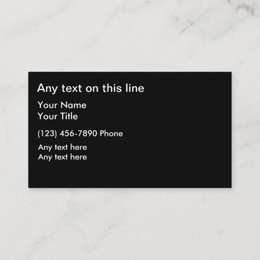 Visitekaartjes voor automatische informatie (Achterkant)