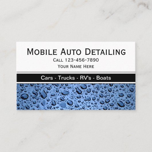 Visitekaartjes voor automatische informatie (Voorkant)