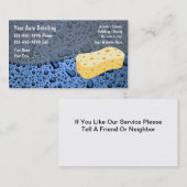 Visitekaartjes voor automatische informatie (Voorkant / Achterkant)