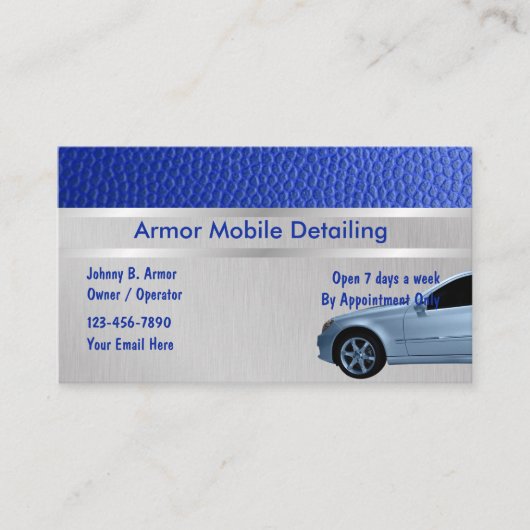 Visitekaartjes voor automatische informatie (Voorkant)