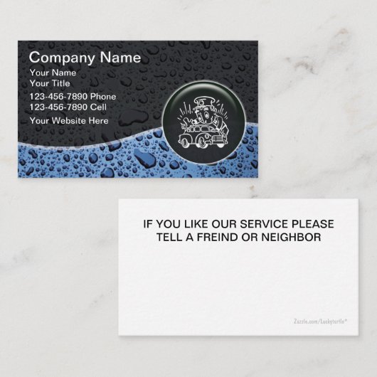 Visitekaartjes voor automatische informatie (Voorkant / Achterkant)