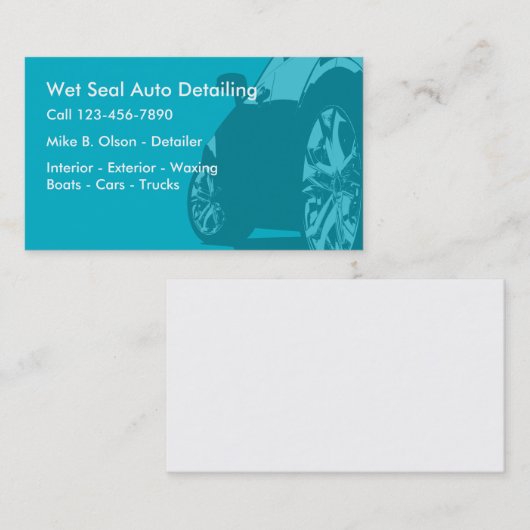 Visitekaartjes voor automatische informatie (Voorkant / Achterkant)