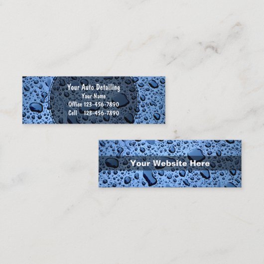 Visitekaartjes voor automatische informatie (Voorkant / Achterkant)