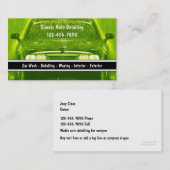 Visitekaartjes voor automatische informatie (Voorkant / Achterkant)