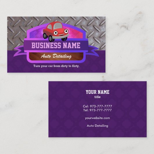 Visitekaartjes voor automatische informatie (Voorkant / Achterkant)