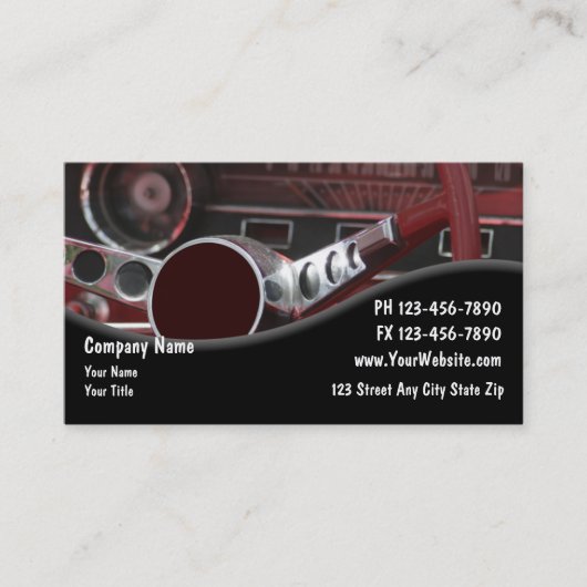 Visitekaartjes voor automatische reparatie (Voorkant)