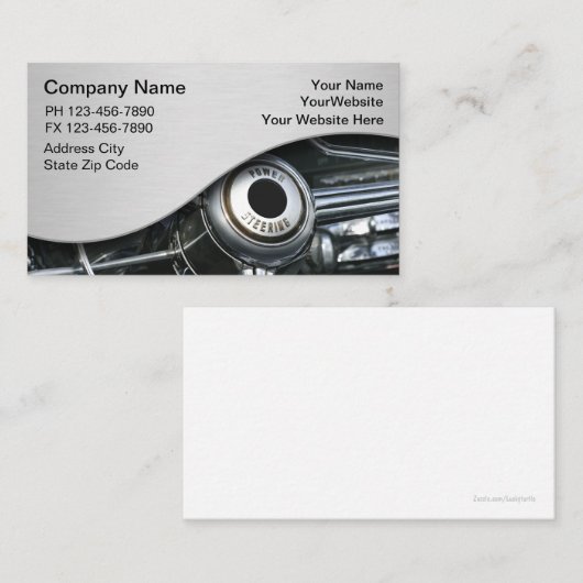 Visitekaartjes voor automatische reparatie (Voorkant / Achterkant)