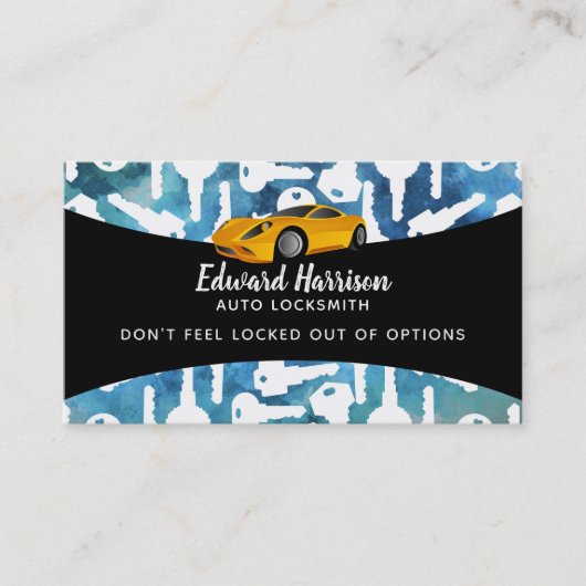 Visitekaartjes voor automatische vergrendeling (Voorkant)