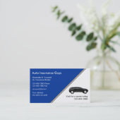 Visitekaartjes voor automatische verzekering (Staand voorkant)
