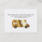 Visitekaartjes voor automobielaanhangwagens (Achterkant)