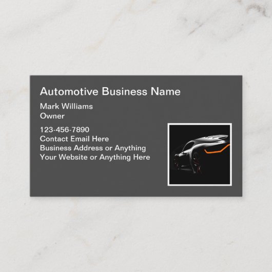 Visitekaartjes voor auto's (Voorkant)