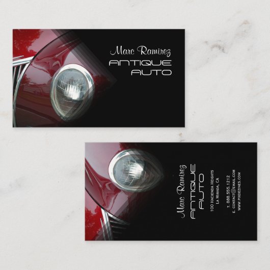 Visitekaartjes voor auto's (Voorkant / Achterkant)