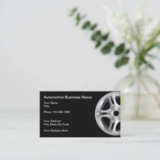 Visitekaartjes voor autothema's (Staand voorkant)