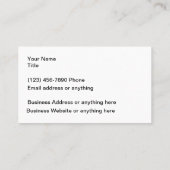 Visitekaartjes voor autowrakken (Achterkant)