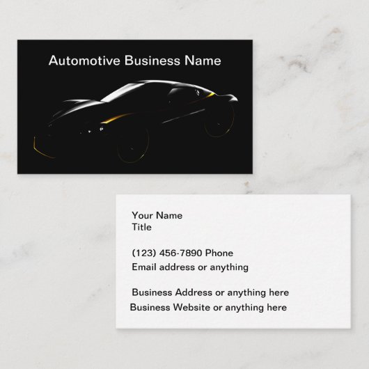 Visitekaartjes voor autowrakken (Voorkant / Achterkant)