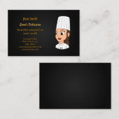 Visitekaartjes voor bakker / banketbakker (Voorkant / Achterkant)