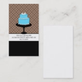 Visitekaartjes voor bakkerij- of gakeontwerpers (Voorkant / Achterkant)