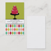 Visitekaartjes voor bakkerij- of gakeontwerpers (Voorkant / Achterkant)