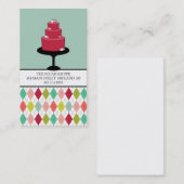 Visitekaartjes voor bakkerij- of gakeontwerpers (Voorkant / Achterkant)