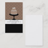 Visitekaartjes voor bakkerij- of gakeontwerpers (Voorkant / Achterkant)